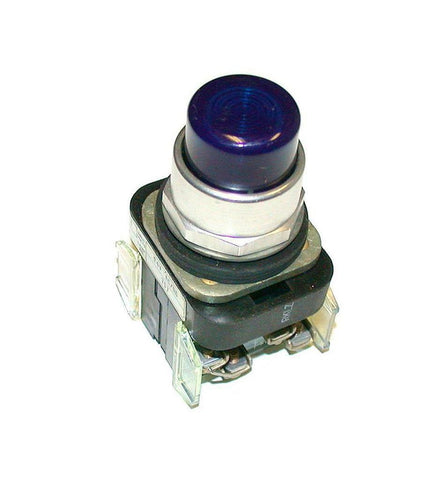 ALLEN BRADLEY ILLUMINATED BLUE PUSHBUTTON 1 N.O. 1 N.C.  800T-QT24