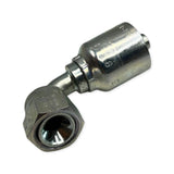 Lot of (3) Parker P43-6 R1-R2-R3-R9 0J2D 90° Elbow Crimpable Hose Fitting
