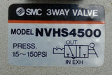 SMC NVHS4500 3-Way Pneumatic Lockout Shut-Off Valve 1/2" NPT 15-150PSI