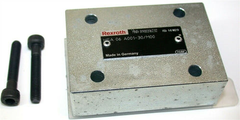 Up to 4 Rexroth HSA 06 A001-3X/M00 Hydraulic Manifold & Cover plate R900316232