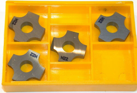 Lot of 4 New Newcomer Indexable Carbide Inserts SNMA-84IR16-N22