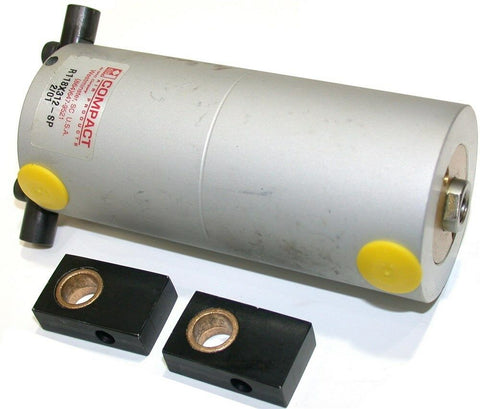 NEW COMPACT AIR 3 1/8" STROKE 1 1/8" BORE PANCAKE PNEUMATIC CYLINDERS R118X312-S