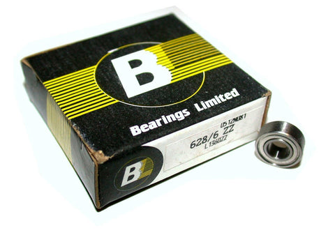 BRAND NEW IN BOX BEARINGS LIMITED BEARING 6MM X 13MM X 5MM 628/6 ZZ