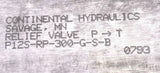 Continental P12S-RP-300-G-S-B Relief Valve