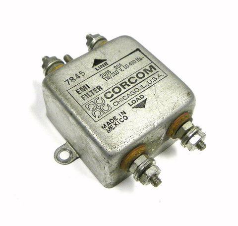 CORCOM EMI FILTER 20B6 20 AMPS 115/250 VAC