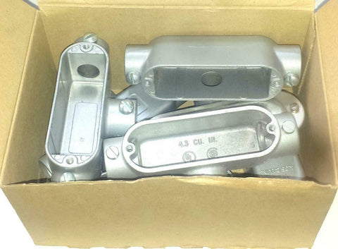Box of 5 New 1/2" Thomas & Betts  AT-12  Conduit Body Fittings