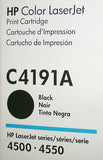 NEW HP COLOR LASERJET BLACK TONER CARTRIDGE C4191A