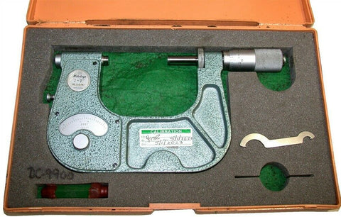 Mitutoyo 2 To 3" Indicator Micrometer W/ Case 510-107R Calibrated