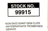 OIC 99915 Non-Skid Giant Gem Clips PC-GN - Box of 100 (2 Available)