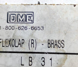 DME LB31 Brass FlexoLap (R) Lapping Barrels 15/32" Barrel - Box of (10)