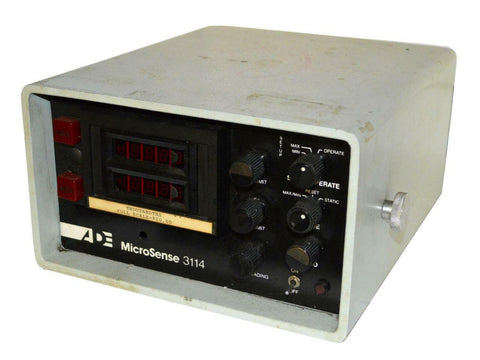 ADE MICROSENSE 3114 WITH PROBE AND FOOT SWITCH - SOLD AS IS
