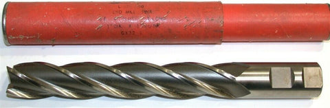 Brubaker 1" 4 Flute Extended length HSS End Mill 80069 New