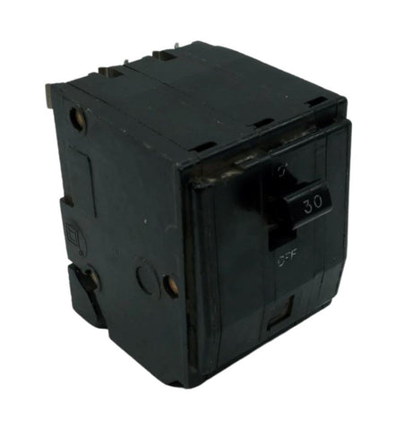 Square D QO330 3 Pole Circuit Breaker 30A 120/240VAC Plug-In Mount