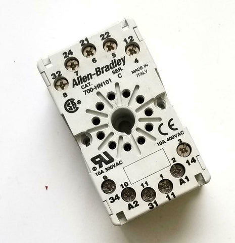Allen-Bradley 700-HN101 Relay Socket 11 Pin 10 A 300 VAC (3 Available)