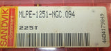 Lot of 10 New Sandvik 225T Grooving Carbide Inserts MLPE-1251-NGC.094