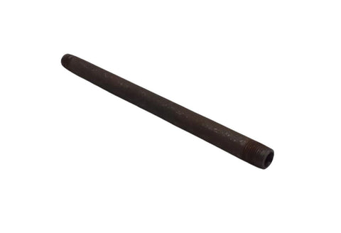 Pack of (10) Unbranded Black Iron Pipe Nipple 1/8" x 6"