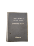 Amada - Fine a Bender Operator's Manual