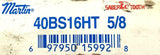 Martin 40BS16HT-5/8 Sprocket 5/8" Bore 40 Chain 16 Teeth (2 Available)