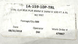 1A-159-10P-TRL Clear Polyurethane Tubing Roll 8 MM X 5 MM X 500 Feet