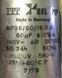 ITT MP36/60/16 0 A CAPACITOR SET 60 UF 160 VOLTS
