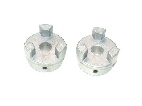 Lot of 2 Lovejoy  L-075   Aluminum Coupling Hubs 1/2" Bore NO KEY WAY