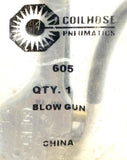 Coilhose Pneumatics 605  600 Series Air Blow Gun W/ Brass Non-Safety Tip
