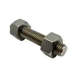 5/8-11 x 3-3/8" AISI 316 Stainless Steel Fully Threaded Stud Grade B8MSH w/ Nuts