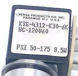 Versa  KSG-4312K30-6K-HC-120V60  Manifold Solenoid Valve 8.5 Watt 120 VAC
