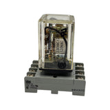 A-A Electric AAE-A201-0 Relay 10A 230VAC/28VDC Coil 120VAC w/ Idec SR2P-06 Base