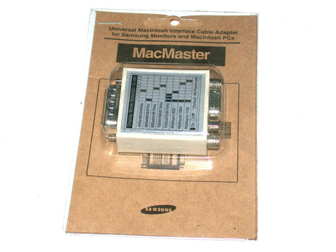 BRAND NEW IN BOX SAMSUNG MACMASTER PC TO MAC VIDEO ADAPTER - FREE SHIPPING