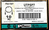 Panduit UTPSP7 Cat 6 Cable 8 Conductor RJ45 7 Feet T568B 10 Count Box