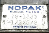 Nopak 78-1333 Pneumatic Cylinder 1-1/2" X 5/8"
