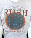 Gildan Men's Rush Time Machine Tour 2010 Gray Short Sleeve Shirt Size Large