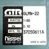 Nissei GTR GLMN-22 3 Phase Induction Motor 0.10KW 460V 4 Pole 60HZ 0.25A 1700RPM