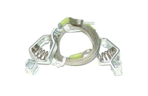 NEW MUELLER  24  GROUNDING STAINLESS STEEL BRAIDED CABLE W/CLAMPS