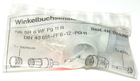 NEW WINKELBUCHSENSTECKER  SR 6 WF PG 11 R  ELECTRICAL ELBOW CONNECTOR