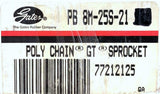 Gates PB 8M-25S-21 Poly Chain GT Sprocket 25 Teeth 1/2" Bore