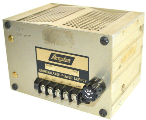 ACOPIAN U15Y20 REGULATED POWER SUPPLY 1/2 AMP FUSE