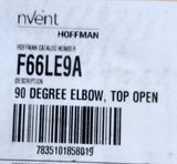 Nvent Hoffman F66LE9A Wireway / Auxiliary Gutter Fitting 90° Elbow Open Top