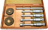Etalon 10mm to 20mm Inside .002mm Micrometer Set w/ Standards and case #531