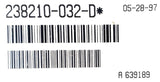 ASCO 238120-032-D Solenoid Coil MP-C-080 120/60 110/50 FT 238120-032D