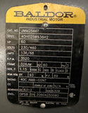 Baldor JMM2546T Electric Motor 60 HP 3520 RPM 230/460V 3 Phase 40H025W936H2