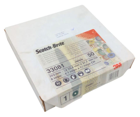 3M Scotch-Brite 33081 Radial Bristle Brush 50 Grit 8" x 1" x 1-1/4"
