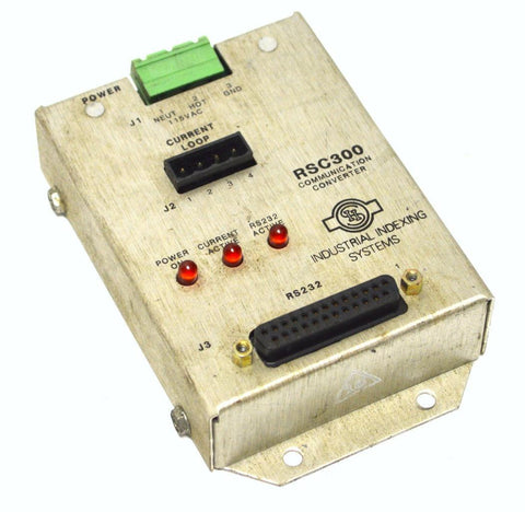Industrial Indexing Systems RSC300 Communication Converter RS232 to Current Loop