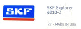SKF Explorer 6010-Z Radial Deep Groove Ball Bearing 50mm x 80mm x 16mm Shielded