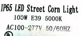 HoldLed IP65 LED Street Corn Light 120-277V 50/60HZ