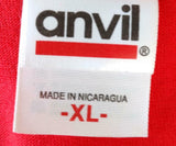Anvil Men's Ron Jon Surf Shop Spring Break 2011 Cocoa Beach Red Shirt Size XL