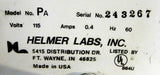 HELMER LABS PA PLATELET AGITATOR 115 VAC @ 0.4 AMPS