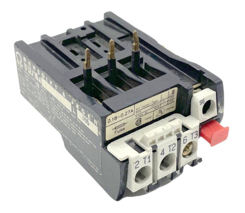 Benedikt & Jager U12/16a Thermal Overload Relay 0.18-0.27A 600VAC VDE0660