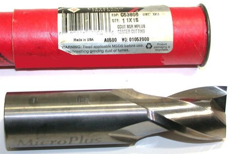 Cleveland C54557 1" Diameter 2 flute Carbide End Mill C53806 Made in USA NIB